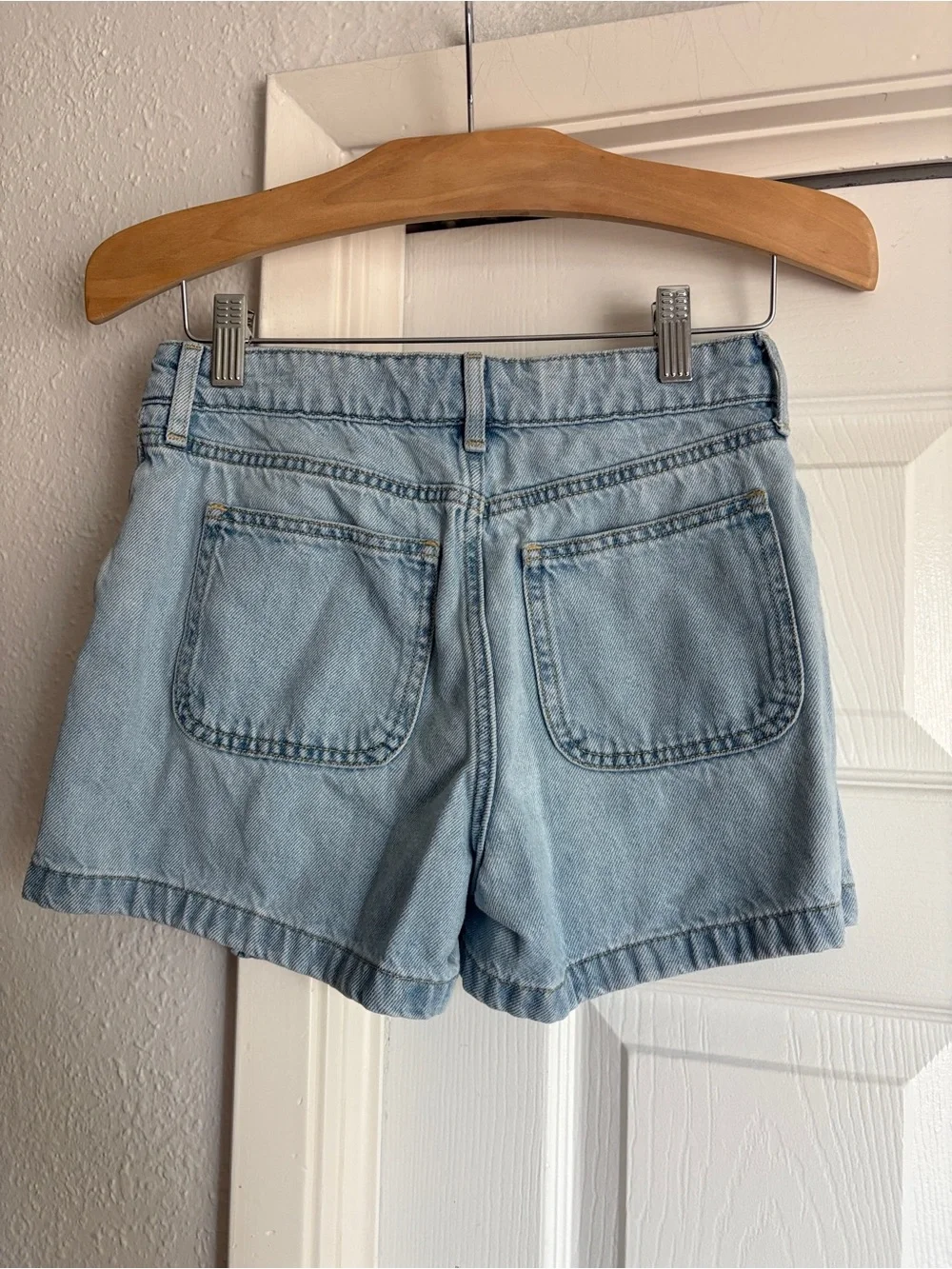 Gap Kids Girls Light Blue Denim Mini Skort Shorts Skirt